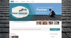 Desktop Screenshot of falk-henker-bedachung.de